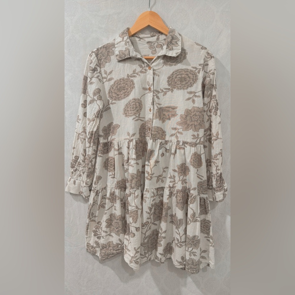 Floral Button-Down Dress